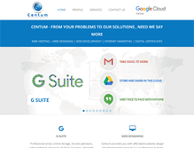 Tablet Screenshot of centumtech.com